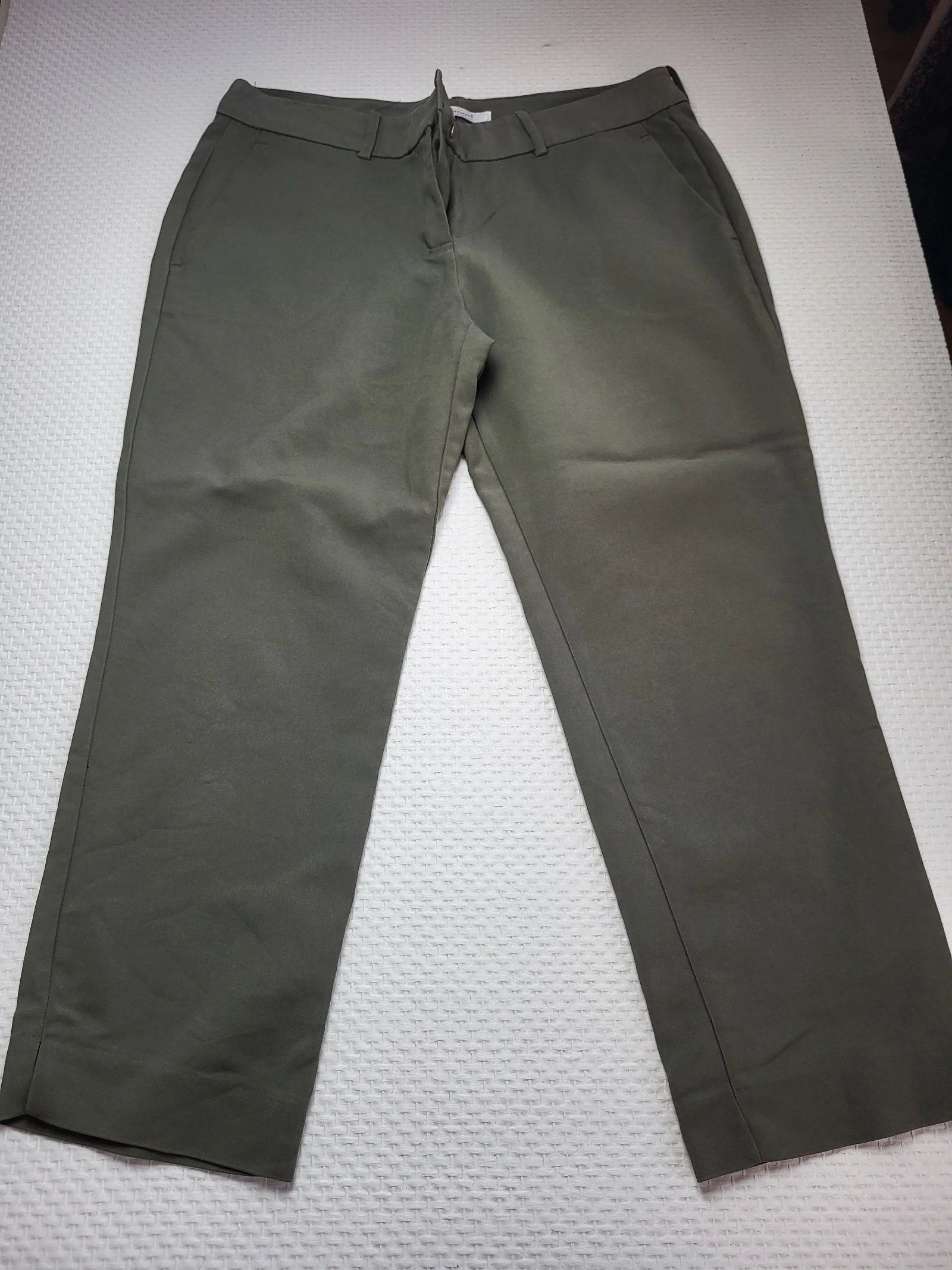 Pantalon tailleur / chino kaki Promod – Taille estimée 42 (XL) – photo 2